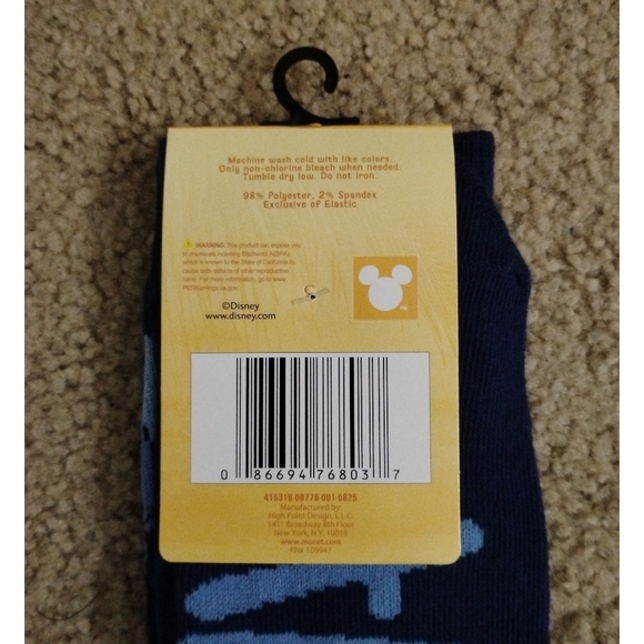 Disney Stitch Crew Socks - "Ohana" Comfort! - Picture 4 of 4